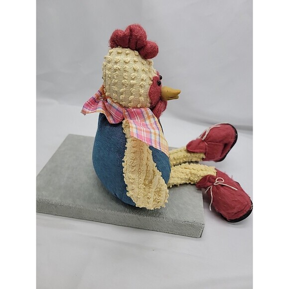TB Toy Trading Co Plush Chicken Shelf Sitter Heavy Bean Bottom 13" Country Folk - Picture 11 of 16